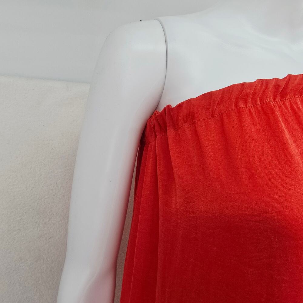 Free People Off-Shoulder Drawstring Flutter Top C… - image 5